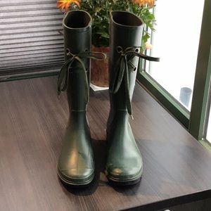 Capelli New York Lace Up Tall Rain Boots